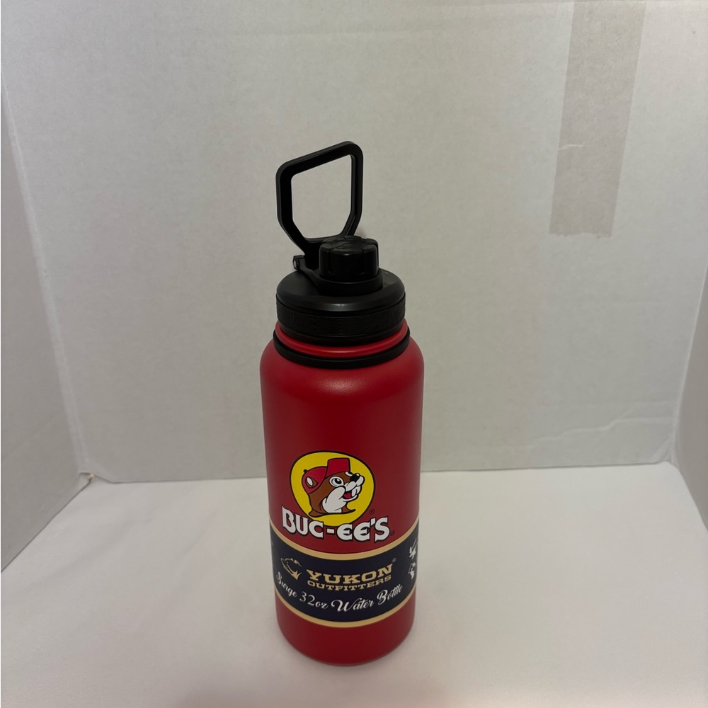 Buc-ee's Red Logo Stainless Steel Yukon Water Bottle cup 32oz‎ New red yellow